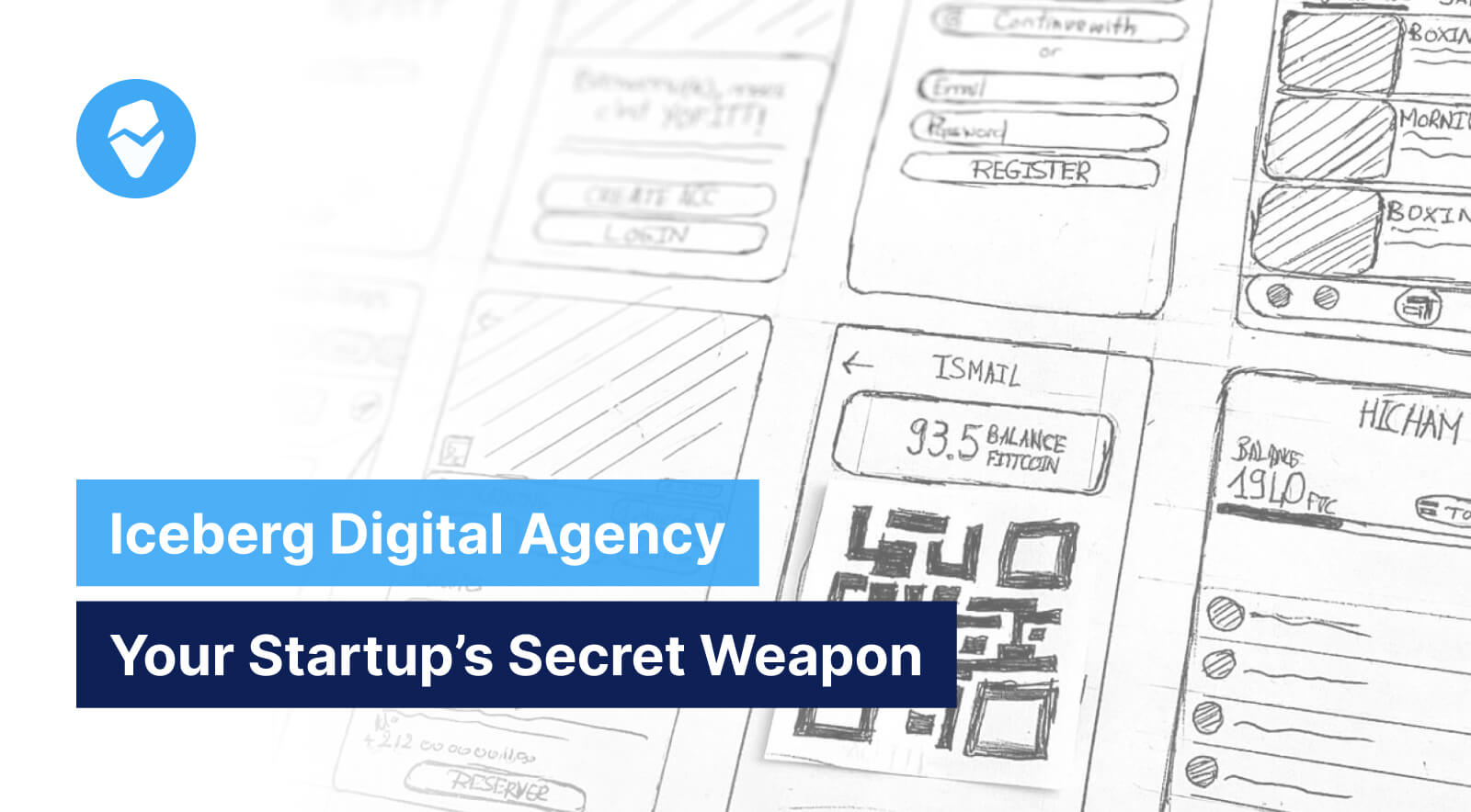 A startup team collaborating with Iceberg Digital Agency, a leading digital agency, on UI/UX design and branding strategies.