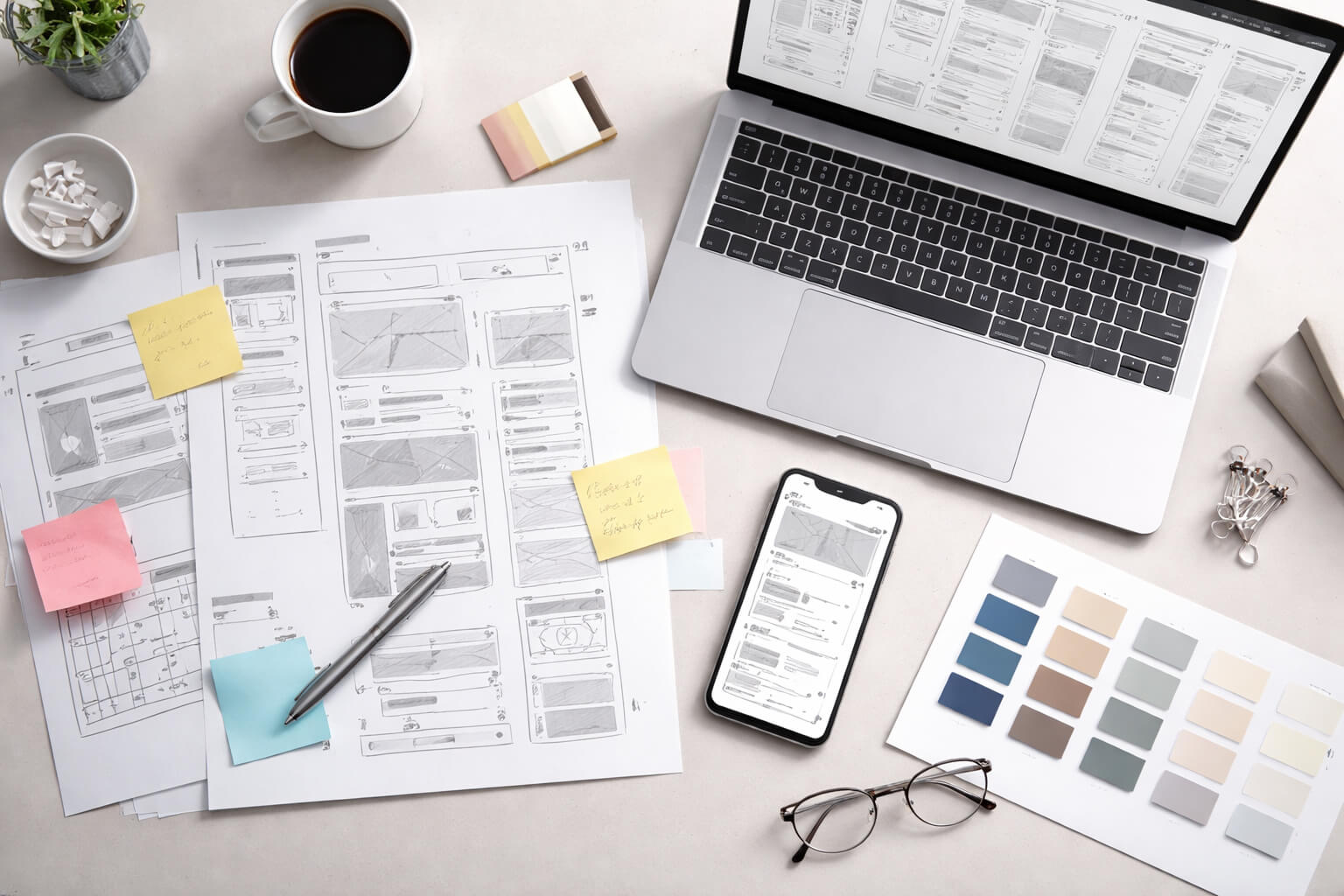 UI UX Design Agency 2 UI UX design agency deliverables: wireframes, UI screens, and UX planning